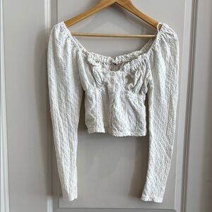 FP corset ruffle top